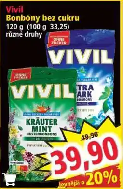 Norma Vivil Bonbóny bez cukru nabídka