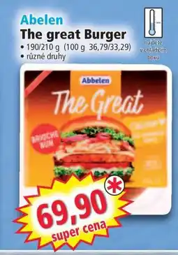 Norma Abelen The great Burger nabídka
