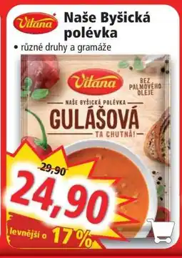 Norma Naše byšická polévka nabídka