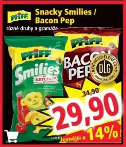 Norma Snacky Smilies / Bacon Pep nabídka