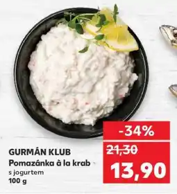 Kaufland GURMÁN KLUB Pomazánka á la krab s jogurtem nabídka