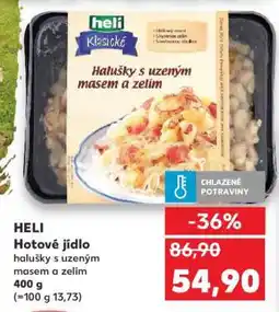 Kaufland HELI Hotové jídlo halušky s uzeným masem a zelím nabídka
