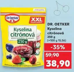Kaufland DR. OETKER Kyselina citrónová 250 g nabídka