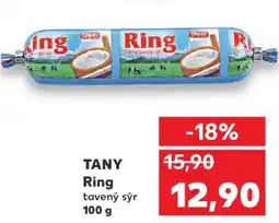 Kaufland TANY Ring tavený sýr 100 g nabídka