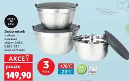 Kaufland Sada misek s víkem nabídka