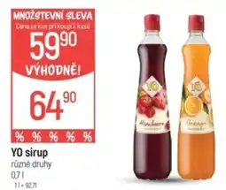 Globus YO sirup nabídka