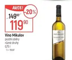 Globus Víno Mikulov pozdní sběry nabídka