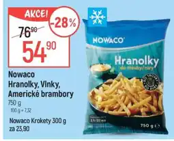 Globus Nowaco Hranolky, Vlnky, Americké brambory nabídka