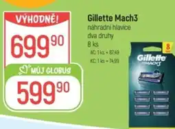 Globus Gillette Mach3 náhradní hlavice nabídka