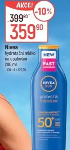Globus Nivea hydratační mléko na opalování nabídka