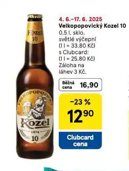 Tesco Pivo velkopopovický kozel 10 nabídka