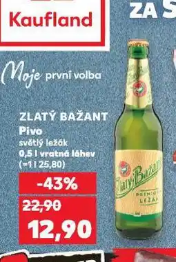 Kaufland Pivo zlatý bažant nabídka