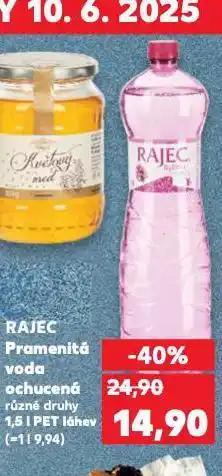 Kaufland Rajec ochucená voda nabídka