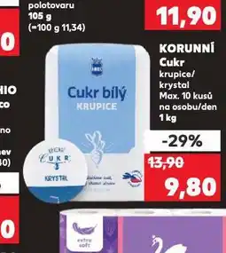 Kaufland Cukr krystal / krupice nabídka