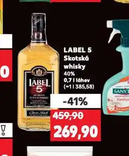 Kaufland Label 5 whisky nabídka