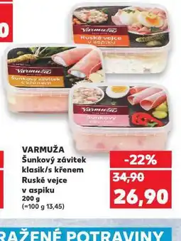 Kaufland Šunkový závitek s křenem nabídka