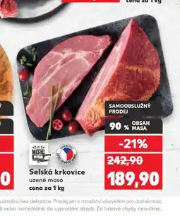 Kaufland Selská krkovice nabídka