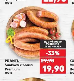 Kaufland Šunková klobása premium nabídka