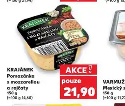 Kaufland Pomazánka s mozzarelou a rajčaty nabídka