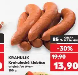 Kaufland Krahulecká klobása nabídka