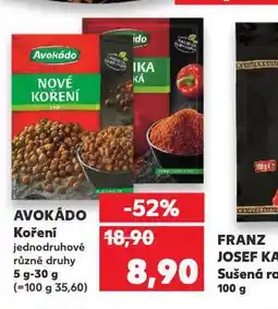 Kaufland Avkádo koření nabídka