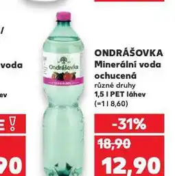 Kaufland Ondrášovka ochucená nabídka