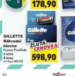 Kaufland Gilette náhradní hlavice nabídka