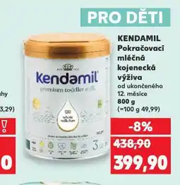 Kaufland Kendamil pokračovací kojenecká výživa nabídka