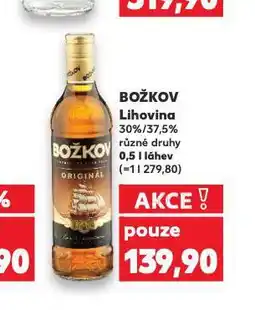 Kaufland Božkov lihovina nabídka
