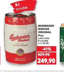Kaufland Pivo budweiser budvar original nabídka
