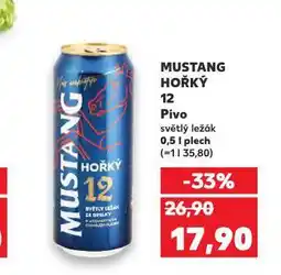 Kaufland Mustang hořký 12 nabídka