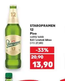 Kaufland Pivo staropramen 12 nabídka