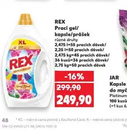 Kaufland Rex prací prostředek nabídka