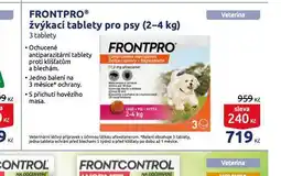 Benu Frontpro žvýkací tablety pro psy 2-4 kg nabídka