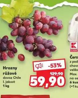 Kaufland Hrozny růžové nabídka