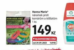 dm drogerie Hanna maria náramek proti komárům a klíšťatům nabídka