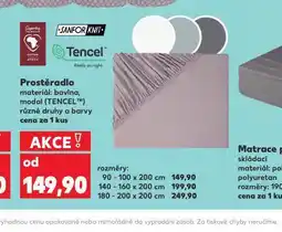Kaufland Napínací prostěradlo 90-100 x 200 cm nabídka