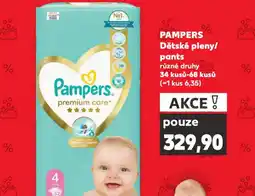 Kaufland Pampers dětské plenky nabídka