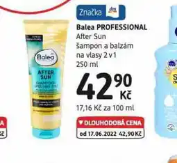 dm drogerie Balea professional šampon a balzám nabídka