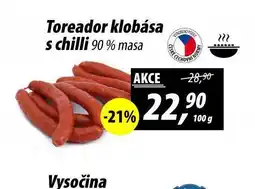 ZEMAN Tireador klobása s chilli nabídka