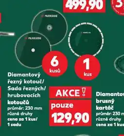Kaufland Sada řezných hrubovacích kotoučů nabídka
