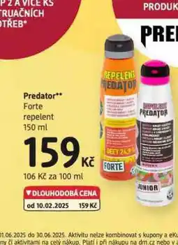 dm drogerie Predator forte repelent nabídka