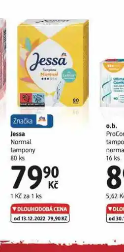 dm drogerie Jessa tampony nabídka