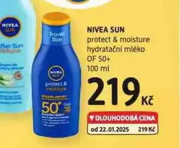 dm drogerie Nivea sun hydratační mléko of 50+ nabídka
