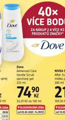 dm drogerie Dove sprchový gel nabídka