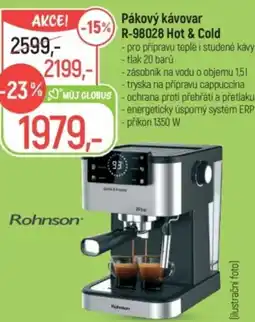 Globus Pákový kávovar R-98028 Hot & Cold nabídka