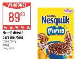Globus Nestlé dětské cereálie Minis nabídka