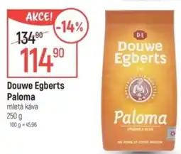 Globus Douwe Egberts Paloma mletá káva nabídka