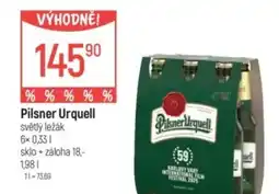 Globus Pilsner Urquell nabídka