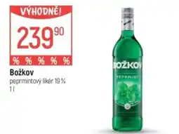 Globus Božkov peprmintový likér 19% nabídka